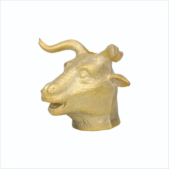 Cerf doré en fer explosif, ornements de salon, fleurs décoratives, artisanat en métal, cadeaux créatifs