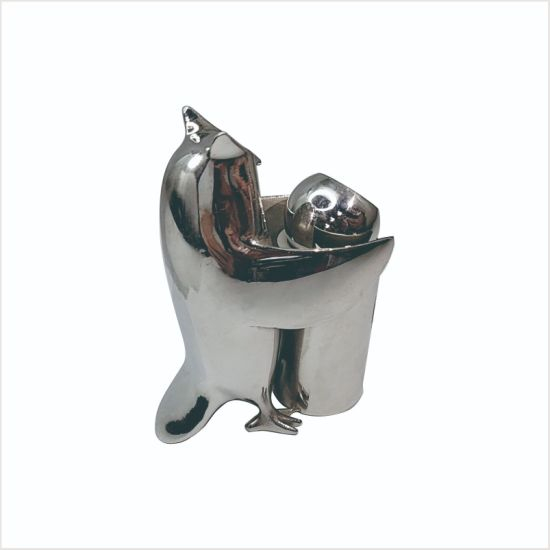 Décoration artistique moderne, Sculpture d'animaux en acier inoxydable, ornements de hall, décoration de maison